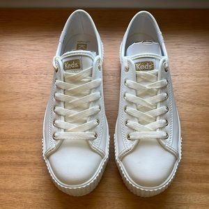 NWT Keds Triple Kick Leather Sneakers
